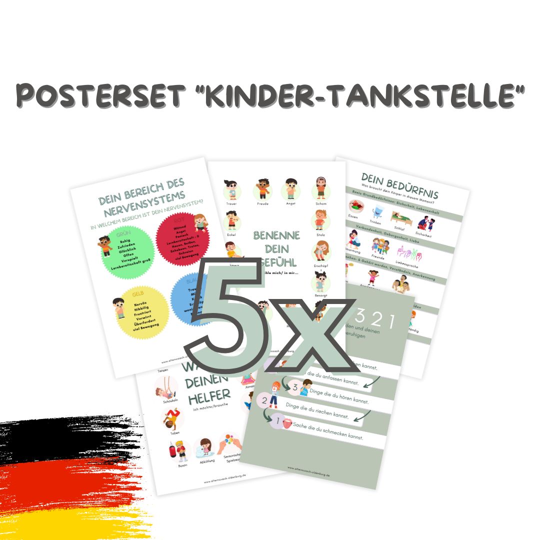 Poster KinderTankstelle®  (ab 3 Jahren) | (Download zum selber Ausdrucken)