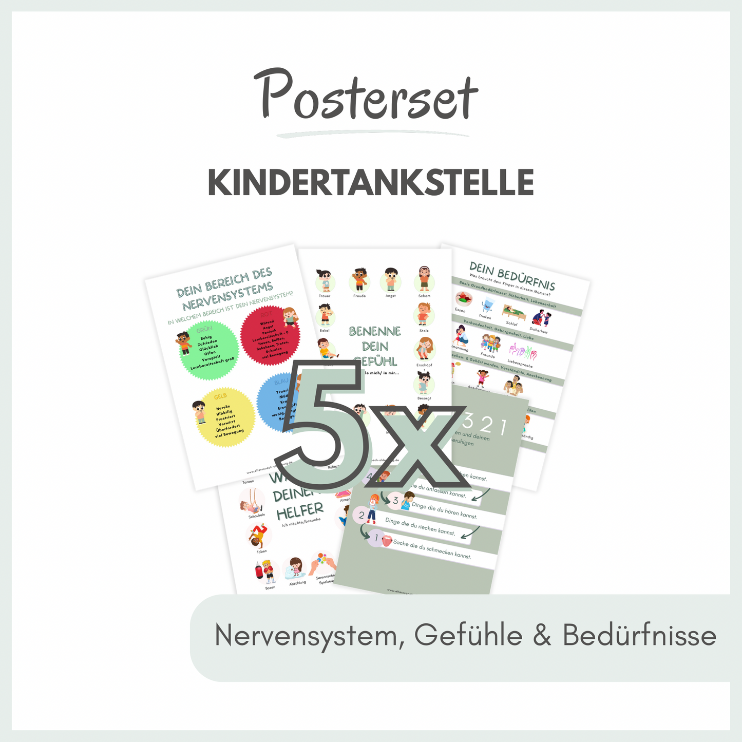 Poster KinderTankstelle®  (ab 3 Jahren) | (Download zum selber Ausdrucken)