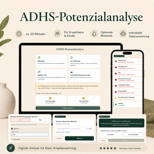 ADHS-Potenzial-Analyse - inkl. detaillierter Auswertung