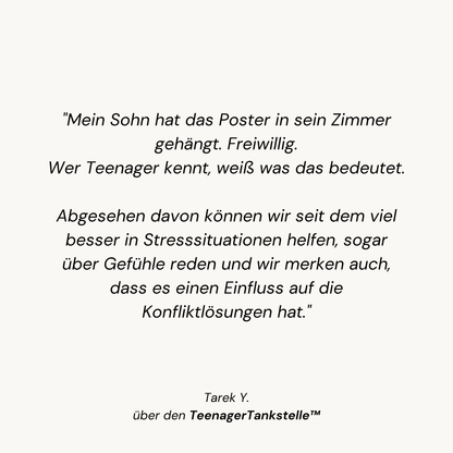 Poster - TeenagerTankstelle™ (Download zum selber ausdrucken) | Auch als Karten oder Heft nutzbar