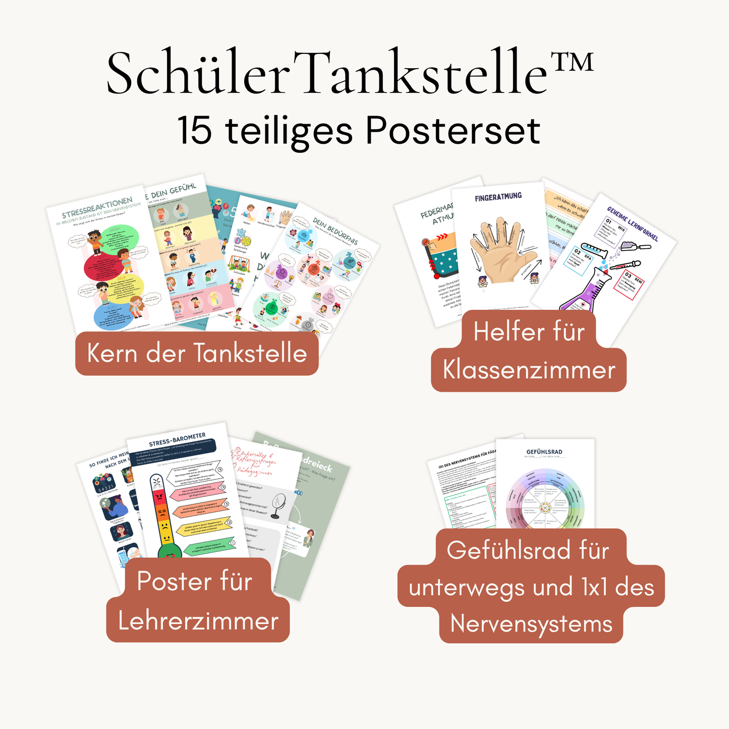 Poster SchülerTankstelle™ (Download zum selber ausdrucken) | Ideal für Pädagogen | Preis pro Schule