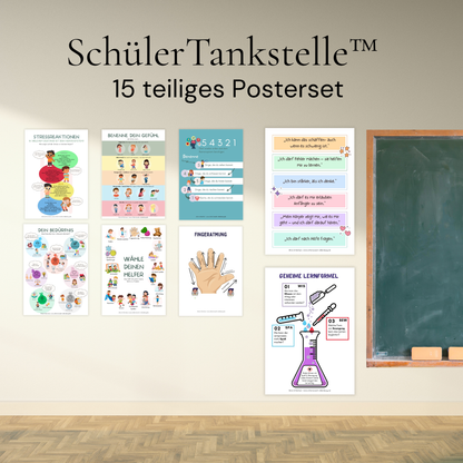 Poster SchülerTankstelle™ (Download zum selber ausdrucken) | Ideal für Pädagogen | Preis pro Schule
