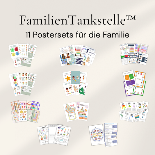 FamilienTankstelle™ - Alle unsere Postersets (Download zum selber Ausdrucken)